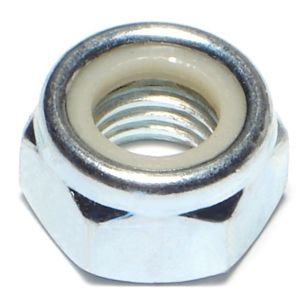 MIDWEST FASTENER Nylon Insert Lock Nut, M14-2.00, Steel, Class 8, Zinc Plated, 4 PK 76088